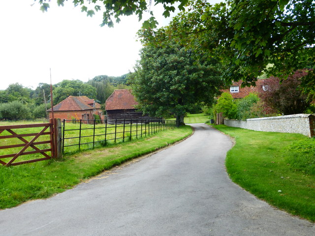 The drive to Humbly Grove House and Farm