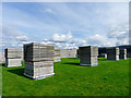 The roof of the National Trust for Scotland Culloden Battlefield Visitor Centre