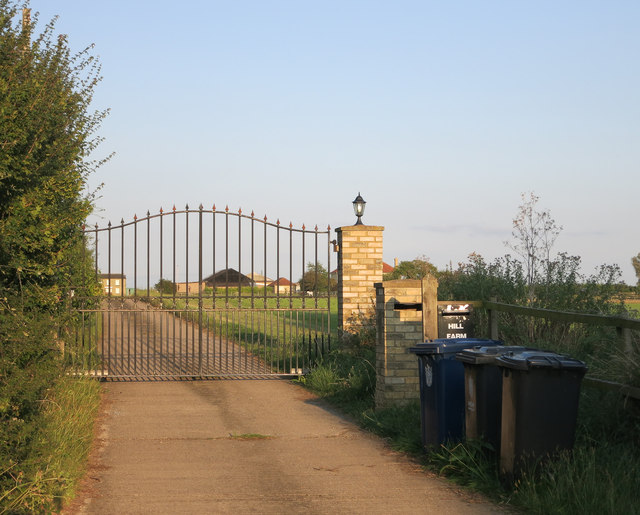 Hill Farm entrance track