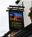 The Waggon & Horses (2) - sign, 31 Worcester Street, Stourbridge