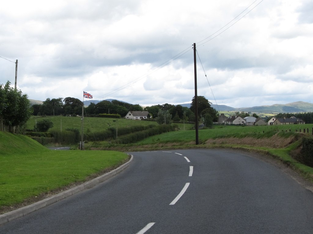 A double bend in the Dromara Road near... © Eric Jones :: Geograph Ireland