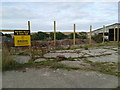 Farm buildings and weeds