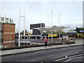 Footbridge to Portland Terrace multistorey car park, central Southampton