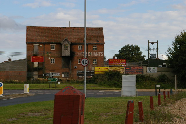 Former feed merchant's mill, on the Holt bypass