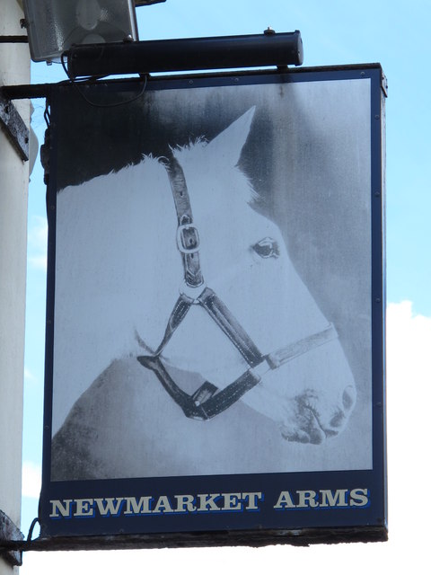 Sign for The Newmarket Arms, Bear Road / Newmarket Road, BN2