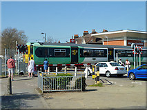 TQ2869 : Level crossing at Mitcham Eastfields by Robin Webster