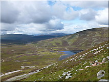 NN7087 : View to Loch Cuaich and the Cuaich hydro track by Alan O'Dowd