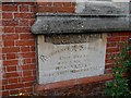 Congregational church, Winslow, foundation stone