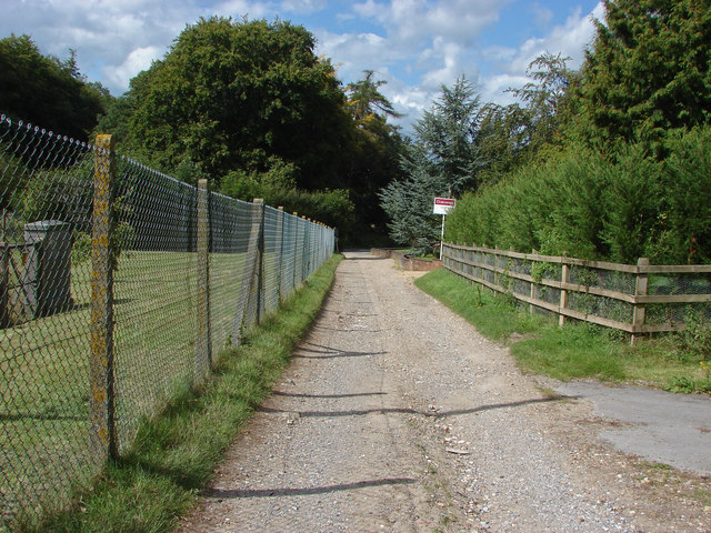 Access road off the Shere Road