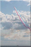 TM1714 : The Red Arrows, Clacton Air Show, Essex by Christine Matthews
