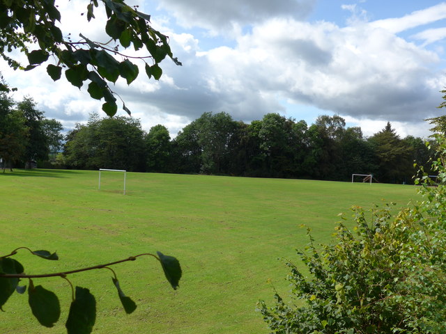 Looking from Sauchie Road into a recreation ground