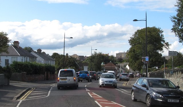Rush hour traffic on St Patrick's Avenue (B1), Downpatrick