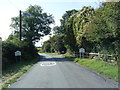 Lane at Llanddewi village boundary