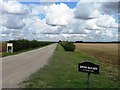 Road to Rowston Field Farm