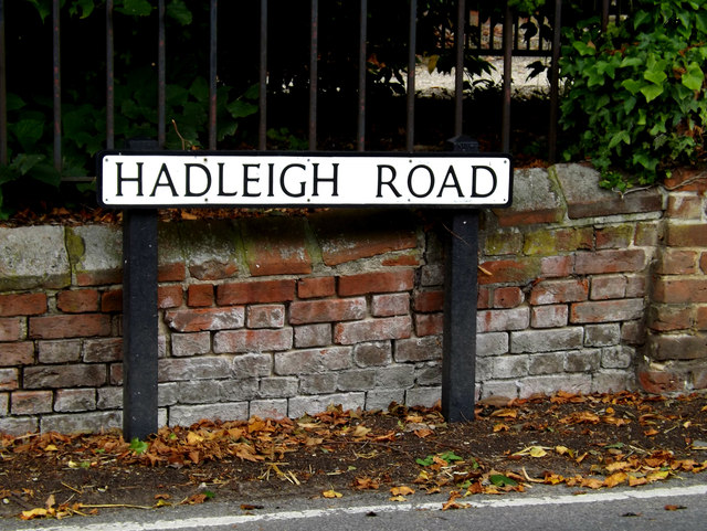 Hadleigh Road sign