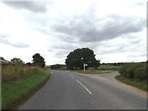 TM0235 : B1068 at the junction with Marsh Road by Geographer