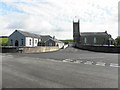 H5957 : Ballynasaggart Hall and Church of Ireland by Kenneth  Allen