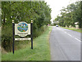 SK8072 : Fledborough village sign by Alan Murray-Rust