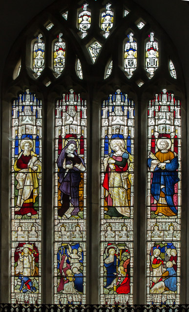 East Window, St Olaf's church, Poughill