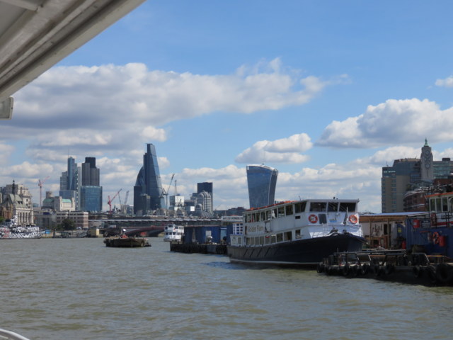 A London skyline from the River Thames