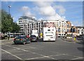 Busy junction by Civic Centre