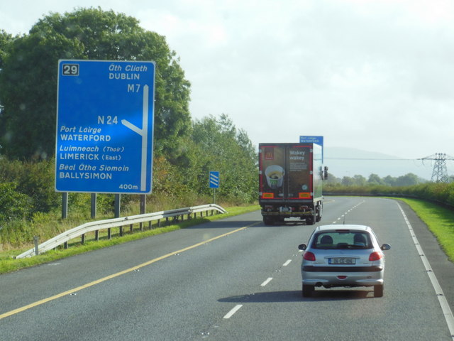 The M7 / E20 at junction 29