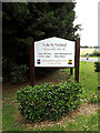 TL9637 : Stoke By Nayland Golf Club sign by Geographer