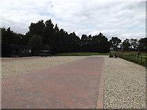 TL9637 : Stoke By Nayland Golf Club Driving Range Car Park by Geographer