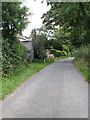 Roofless former farm building on the Ballyhosset Road