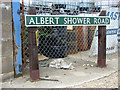 Albert Shower Road (road sign)