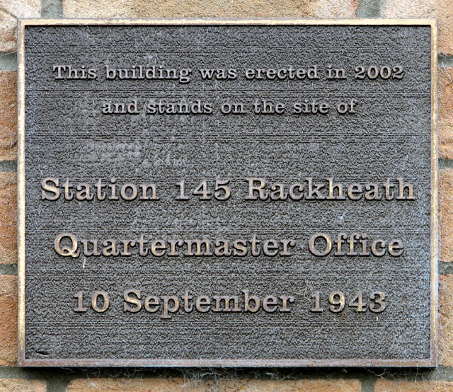 Plaque on an industrial building