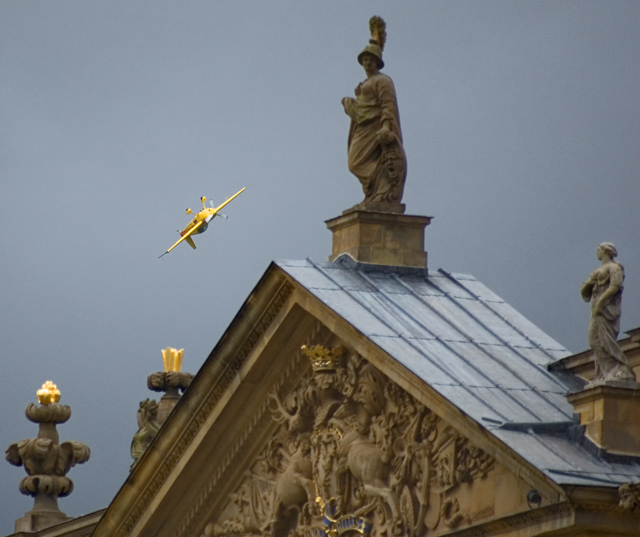 Aerobatics over Chatsworth House