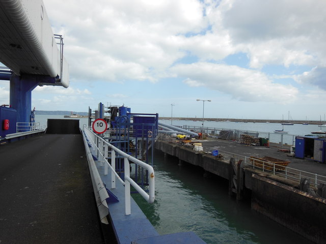 The ferry  ramp at Dun Laoghaire Ferry Port