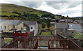 Hillside view from a bench in Blaengarw