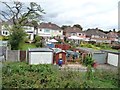 Back gardens and garages, Woodvale Road