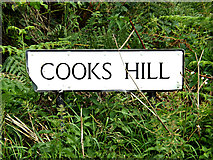 TM0033 : Cooks Hill sign by Geographer