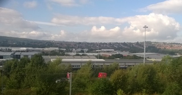 Team Valley Trading Estate from a northbound train