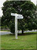 TM0032 : Roadsign on Cookes Hill by Geographer