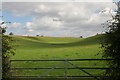 Hills and valleys of the Lincolnshire Wolds, east of the road from Swallow to Croxby