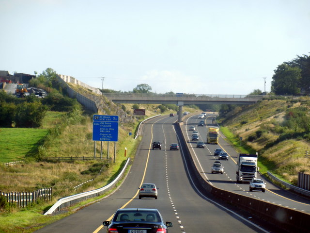 The M7 / E20 towards junction 27