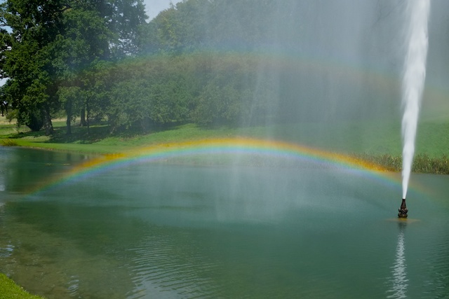 Stanway House Jet Fountain Rainbow