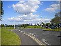 Bus lay by on roundabout, Humberston