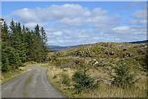 NM9309 : Forest road in Inverliever Forest by Patrick Mackie