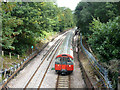 TQ0885 : Piccadilly Line train slowing for Ickenham by Robin Webster