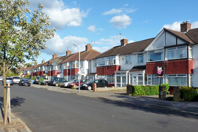 Houses on Bedford Road, Ruislip Gardens