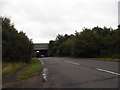 Woodlands Road going under the M25