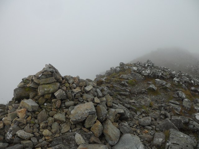 The rocky summit of Stob Dubh (Buachaille Etive Beag)