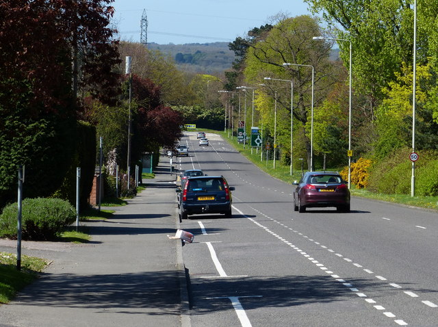 A50 Leicester Road in Glenfield