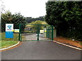 Entrance gates to Alkane, Pontycymer Energy Park