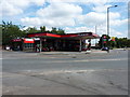 Texaco garage at the roundabout in Kitts Green